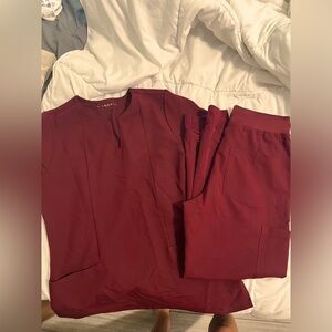 Mandala scrub set - Maroon